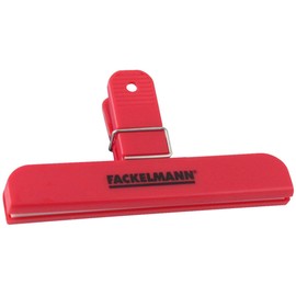 Fackelmann Bag Clip, Red, 15 x 11.8 x 3.3 cm