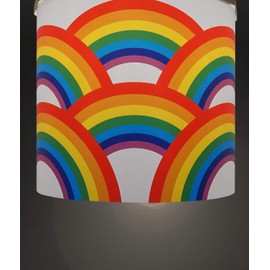 Additional Shade for EREKI lampshade 's Magnetic Connector, for Baby Nursery Room, Kids Boys Girls Ceiling Pendant Light Shade (Rainbow)