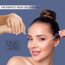 Dead Sea Collection Aceite corporal con colágeno – Hidratante para piel seca y aceite de masaje hidratante – Aceite de baño nutritivo – Aumenta la elasticidad de la piel y proporciona apoyo antienvejecimiento (4 fl.oz)