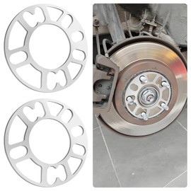 CXCCOI 2PCS 8mm Car Wheel Spacers,Hubcentric Wheel Spacers for PCD 98-120mm 4 or 5 Cam Lugs & 4x100/4x114.3/5x105/5x112 Bolt Pattern,Spacers for Car Accessories for Hub (4 or 5 Lugs Universal-8mm)