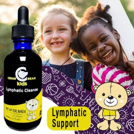 Cedar Bear Lymphatic Cleanse for Kids - Liquid Herbal Supplement That Supports Healthy Lymphatic & Immune Function 2 fl oz (Pack of 1)