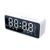 Digital Alarm Clock with BT Speaker, Mirror LED Display Clock