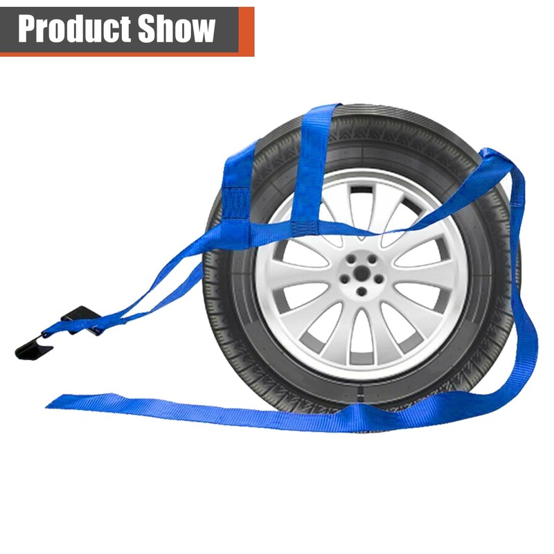 labwork 2PCS Blue 14-17 inch Tires Wheel Car Tow Dolly
