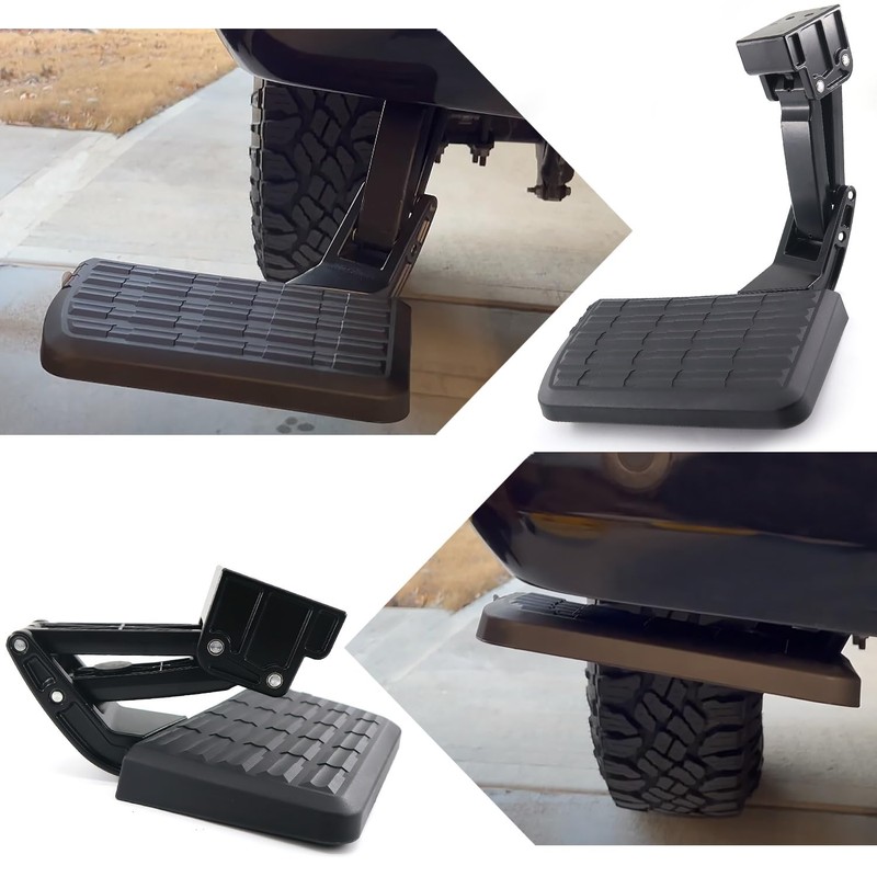 75313-01A Rear Bed Step Retractable Bumper Step for 2017 2018