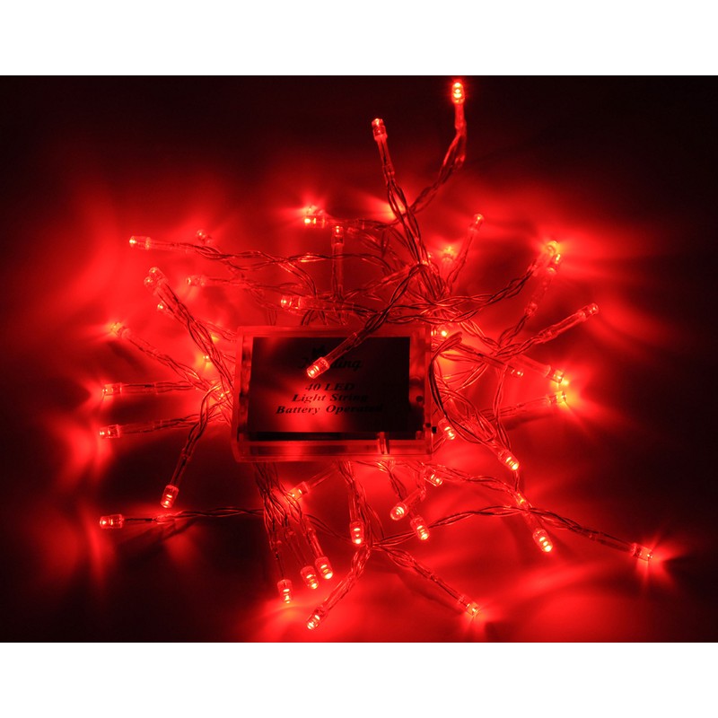 Karlling Battery Operated Fairy Lights, 13ft Durable Short Clear Wire