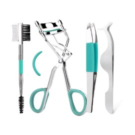 AIXXCUVQ 5pcs/Set Beginner Eyebrow Shaping Set Beautiful Brows in Minutes Tweezers Stainless Steel Woman Eyebrow Trimmer Eye Brow, Silver