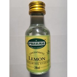 Preema Food Flavouring Essence 2x28ml Bottle Halal 13 Different Flavours Free P&P (Lemon Flavour)