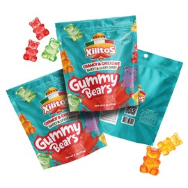Mexican Candy Gummy Bear Chamoy Candy Gummies 3-Pack, Spicy, Sweet & Zesty Gummy Bear Fruit Snacks with Chamoy Chili Lime, Unique Mexican Snack, Spicy Sweet, Gluten-Free, Xilitos by Cosmic Freeze