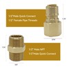 1/2" QDD LP Natural Gas Quick Connect Fittings Kit, Natural
