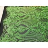 NEW CREATIONS FABRIC ANDFOAM INC NEON GREEN SEQUIN DAMASK DESIGN