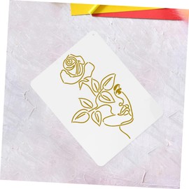 SHOWERORO Flower Painting Stencils 9 Sheets Wall Stencils for Large Patterns DIY Decorative Templates