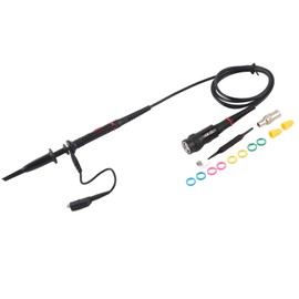 P2200 X10/X1 200MHz Oscilloscope Kit Accessories BNC Clip Probe Clip Cable, Black, Default