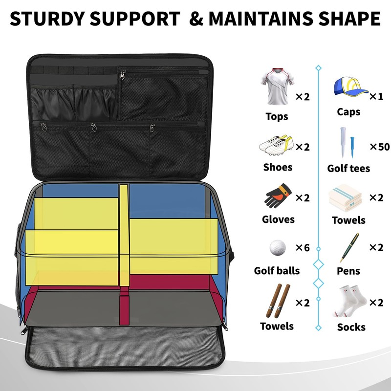 Extra Large Golf Trunk Organizer, Golf Gifts for Men Golfers,