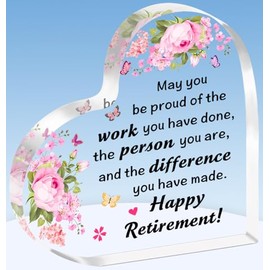 TTOVEN Thank You Gifts for Women Leaving Gifts for Women May You Be Proud of the Wrok Thank You Gifts for Women Plaque Gifts