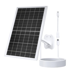Zivif 13W 5V Solar Panel for Security Cameras, Solar Charger with 3 Plugs