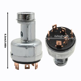 Hoypeyfiy 22B-06-11910 Ignition Starter Key Switch, Replacement for Komatsu pc 200 302 FG30S WB140-2 PC120-6 PC250, Replaces 20Y-06-24680 PC120-6 PC130-6 PC250-6