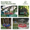 Kingsyard Squirrel Proof Platform Bird Feeders for Outdoor Hanging, Caged