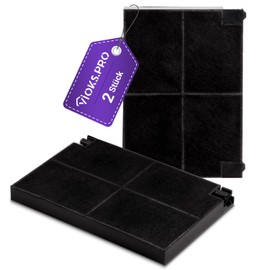 Viоks.pro 2x Carbon Filters for Cooker Hoods 225 x 155 mm Replacement for Electrolux 9029800621 EFF55 AEG 50232980008 Bauknecht 482000026511 Indesit C00043058 Activated Carbon Filter Cooker Hood