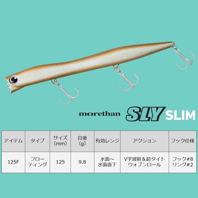 DAIWA Chivas Lure, Moissanite Slice Slim 125F, Tropical B