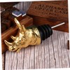 LABRIMP Rhino Head Wine Pourer and Stopper Creative Zinc Alloy