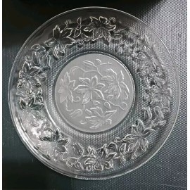 Princess House  Princess House Fantasia 4 Crystal Luncheon Plates # 437 8" New In ORIGINAL BOX