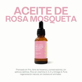 Aceite de Rosa Mosqueta Puro 100 ml | Regenera Reafirma y Atenúa Manchas Cicatrices | Rutinas de Belleza| Util para Masajes Faciales