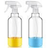 Hethyo Glass Spray Bottles with Silicone Sleeve 16.9oz 2 Pack
