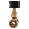SharkBite 3/4 Inch Pressure Gauge Tee, Push to Connect Brass