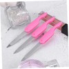 Mikinona 3pcs Folding Nail Files Stainless Steel Nail Buffers for