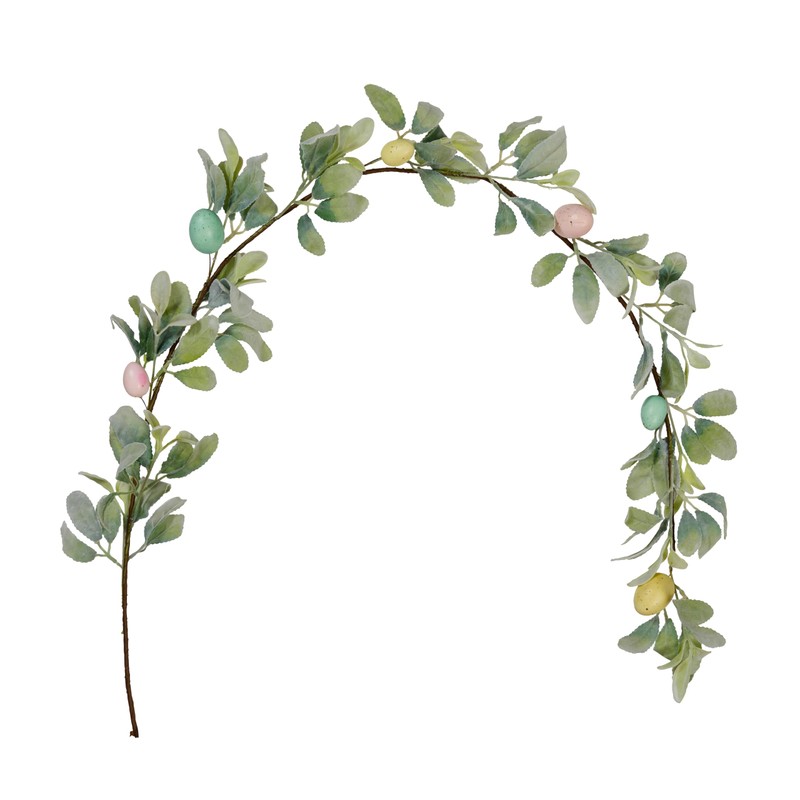 Lights4fun 1.5m Artificial Pastel Easter Egg Garland for Tables or