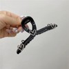 Crystal Heart Rhinestone Love Heart Hair Claw Clamp French Strong