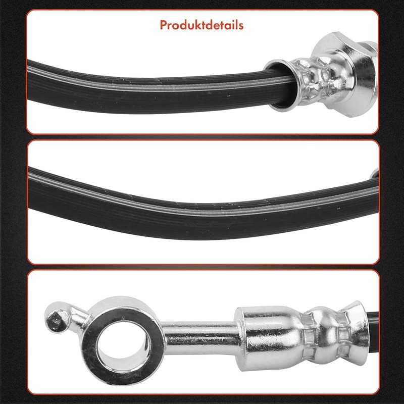 Frankberg 2 x Brake Hoses Rear Left Right Outer Compatible