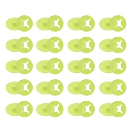 PATIKIL 20pcs Running Bib Lace Clips Race Bib Board Fastener Race Number Buckle Fastening System Marathon Number Buckle Fastener Holder for Runner Field Light Green, light green