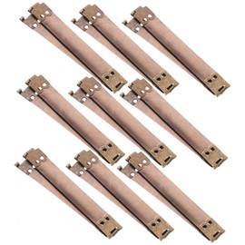 Garneck 10pcs 10cm Metal Flex Frames for Glasses Case Sewing - Durable Spring Clip Hinges for DIY Craft Projects - Ideal for Handmade Eyewear Cases Silver