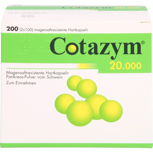 Cotazym 20.000 magensaftresistente Hartkapseln, 200 St KMR