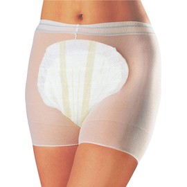 Seni Fix Panty - Size X-Large - Fixation Pants and Mesh Panties are Highly Elastic Washable Panties, White
