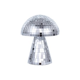 Uniluxdec Disco Mushroom Party Mirror Shiny Reflect Light Tabletop Home Decor (4")