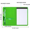 Lcjtop Padfolio/Portfolio Binder, Mini Padfolio Portfolio Binder 5 x 8