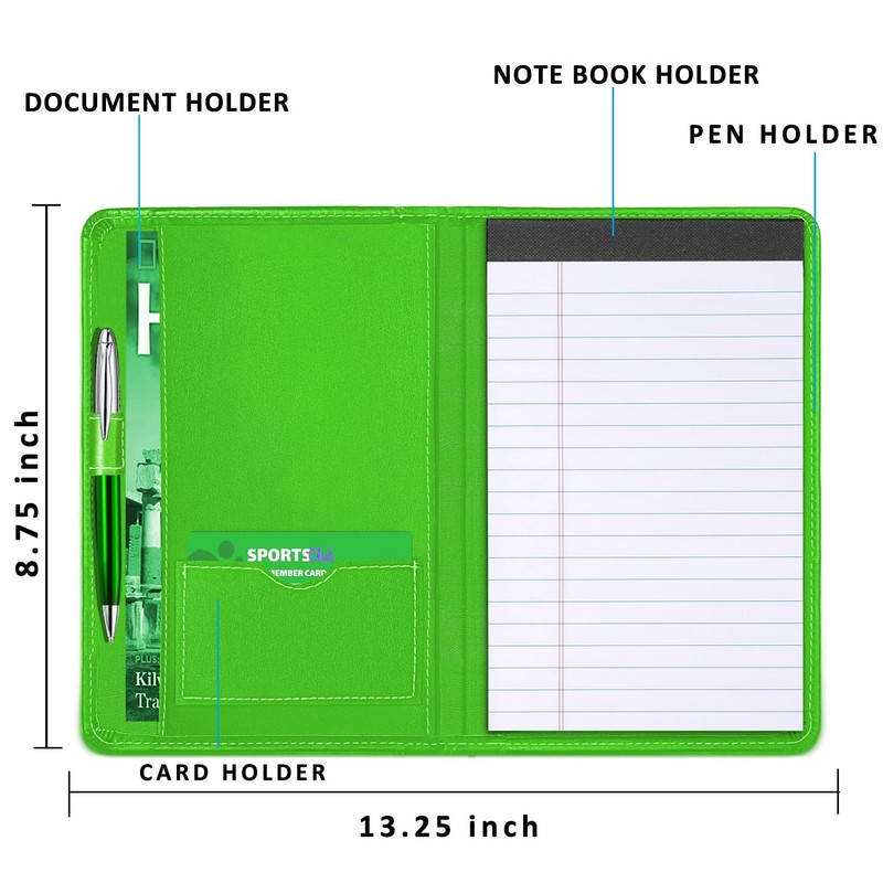 Lcjtop Padfolio/Portfolio Binder, Mini Padfolio Portfolio Binder 5 x 8