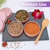64Pack 2oz Rose Gold Aluminum Tin Jars, Metal Round Tins