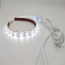 Uonlytech LED Light Strip 2 Meters Sewing Machine LED Light, USB Light Rope LED Light Ribbon, Flexible Adhesive Tape Natural Light White, Suitable for All Sewing or Bar TV LED Strip Lights