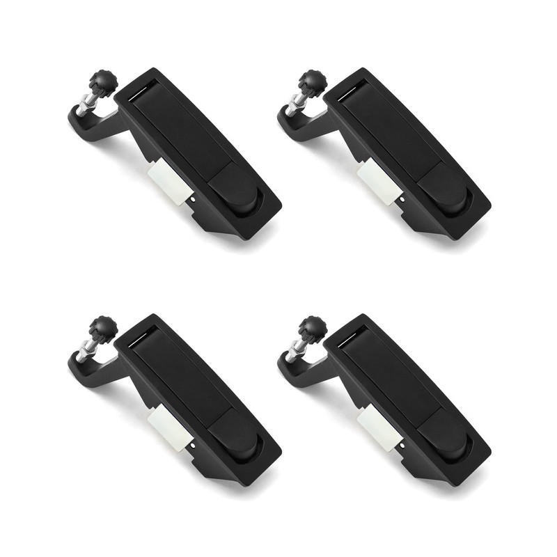 QWORK Compression Latch Lock, 4 Pack, Zinc Alloy, Flush Lever