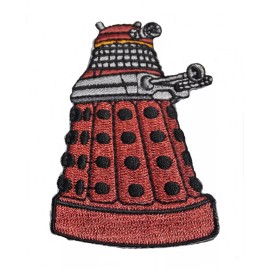 DW Red DALEK 3" Tall Embroidered Costume Patch