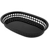 MOUYAT 40 Pack 11 Inch Black Plastic Fast Food Baskets,