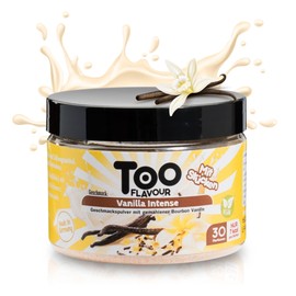Too Flavour Vanilla Intense Aroma Powder, with Ground Bourbon Vanilla, Only 7 kcal per Serving, For Flavouring Food, Drinks and Much More, Contents 30 Servings