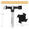 BINSTAK CNC Spoilboard Surfacing Router Bit 1/4 Inch Shank, Extra