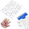 5D Embossed Nail Stickers for Nail Art - Self-Adhesive Floral