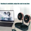 Car Fan 360° Rotatable 3 Speed DualHead USB Powered Mini