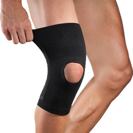 SOLO ACTFIT Knee Support Compressions, Orthopaedic Knee Support with Side Stabilisers, Breathable Knee Support for Sports, Football, Volleyball, Crossfit, Knee Pain Arthritis (Single, L/XL)