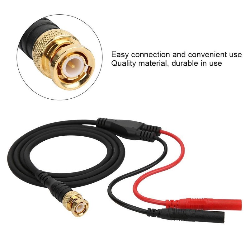 Gold Plating Test Lead BNC to Banana Plug Test Cable